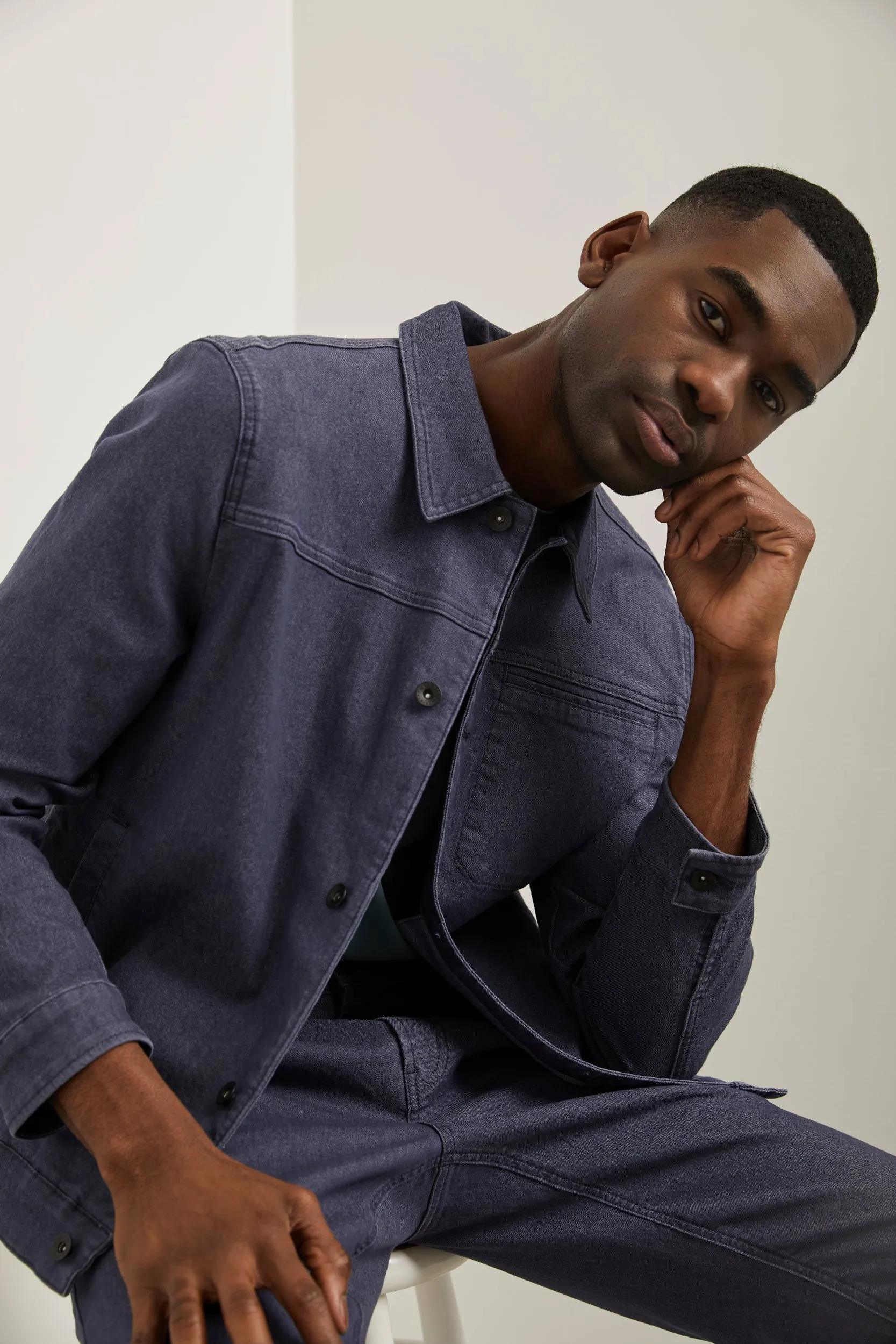 Jean jacket with zipper sold by Tristan Style