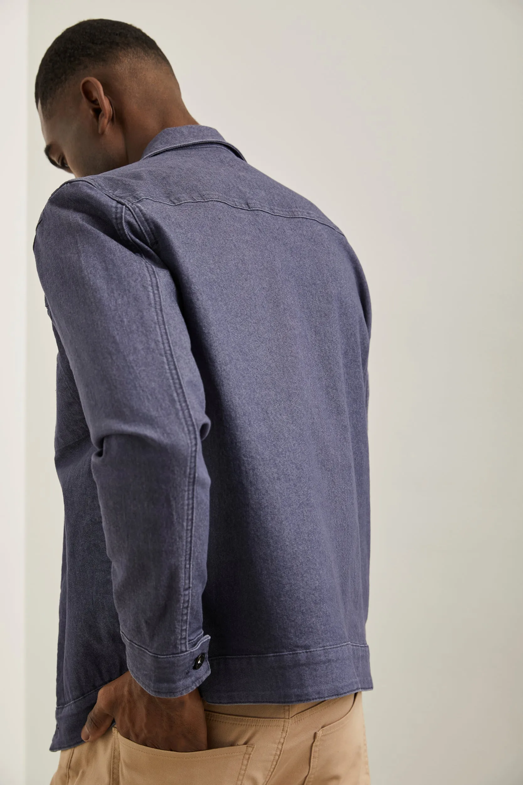 Jean jacket with zipper sold by Tristan Style product image thumbnail 3