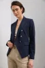 Double Breasted Stretch Textured Jacket sold by Tristan Style