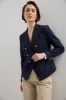 Double Breasted Stretch Textured Jacket sold by Tristan Style