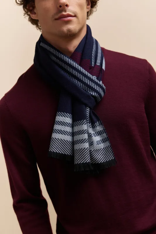 Check design brushed scarf sold by Tristan Style