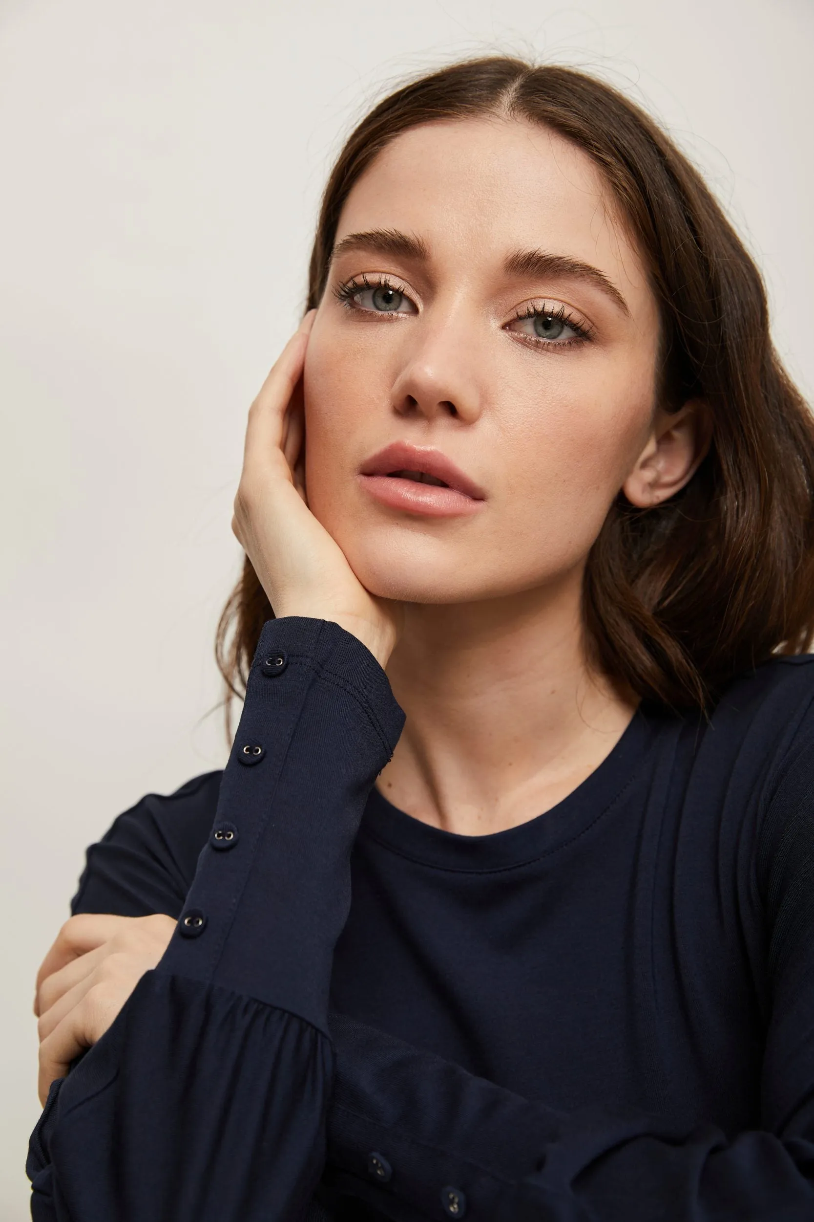 Dolman sleeve top with buttons sold by Tristan Style product image thumbnail 5