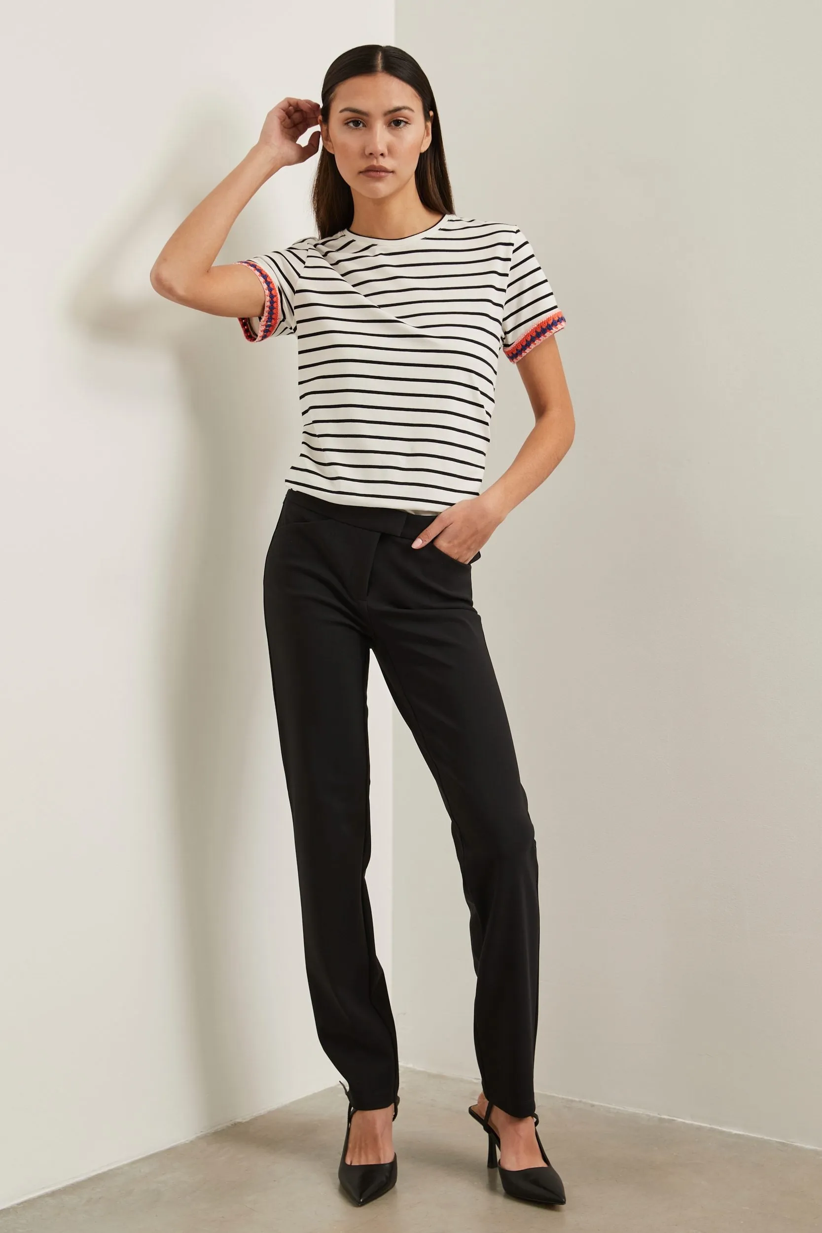 Stretch slim fit Sport Chic pant sold by Tristan Style