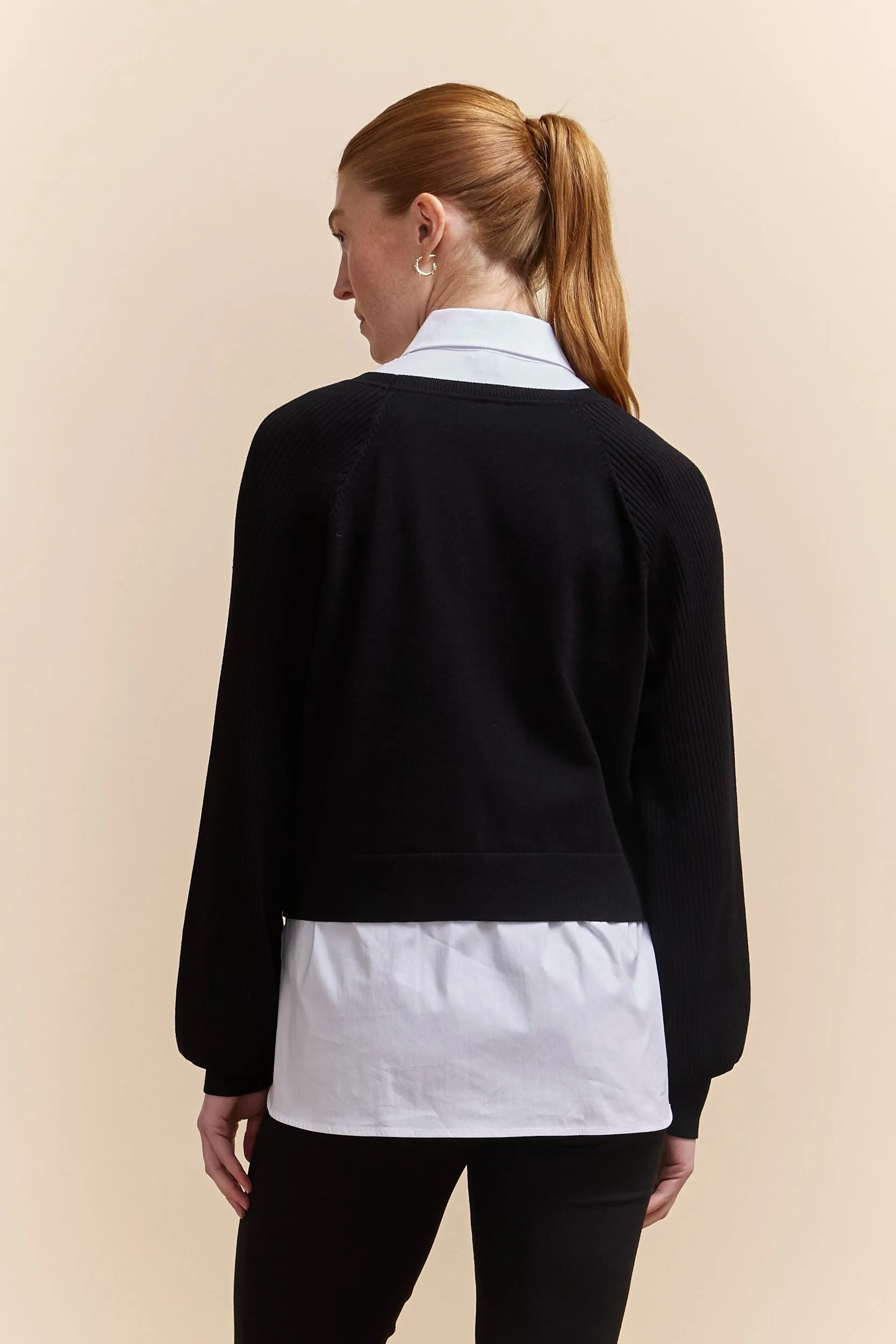 Jersey & woven top for layering sold by Tristan Style product image thumbnail 2