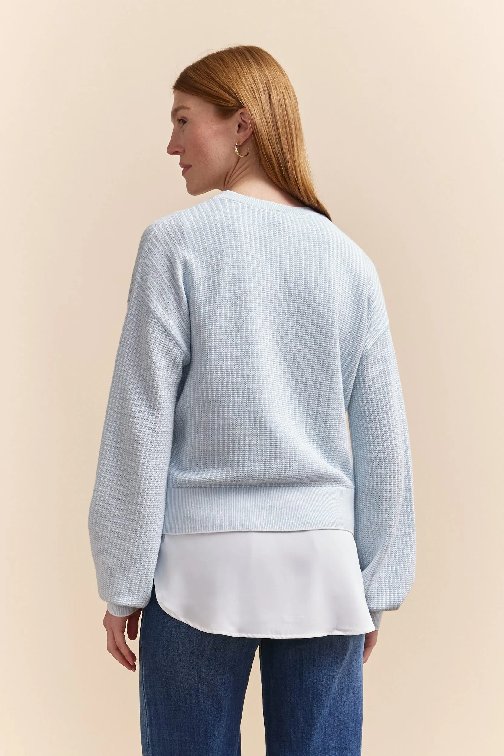 Jersey & woven top for layering sold by Tristan Style product image thumbnail 5