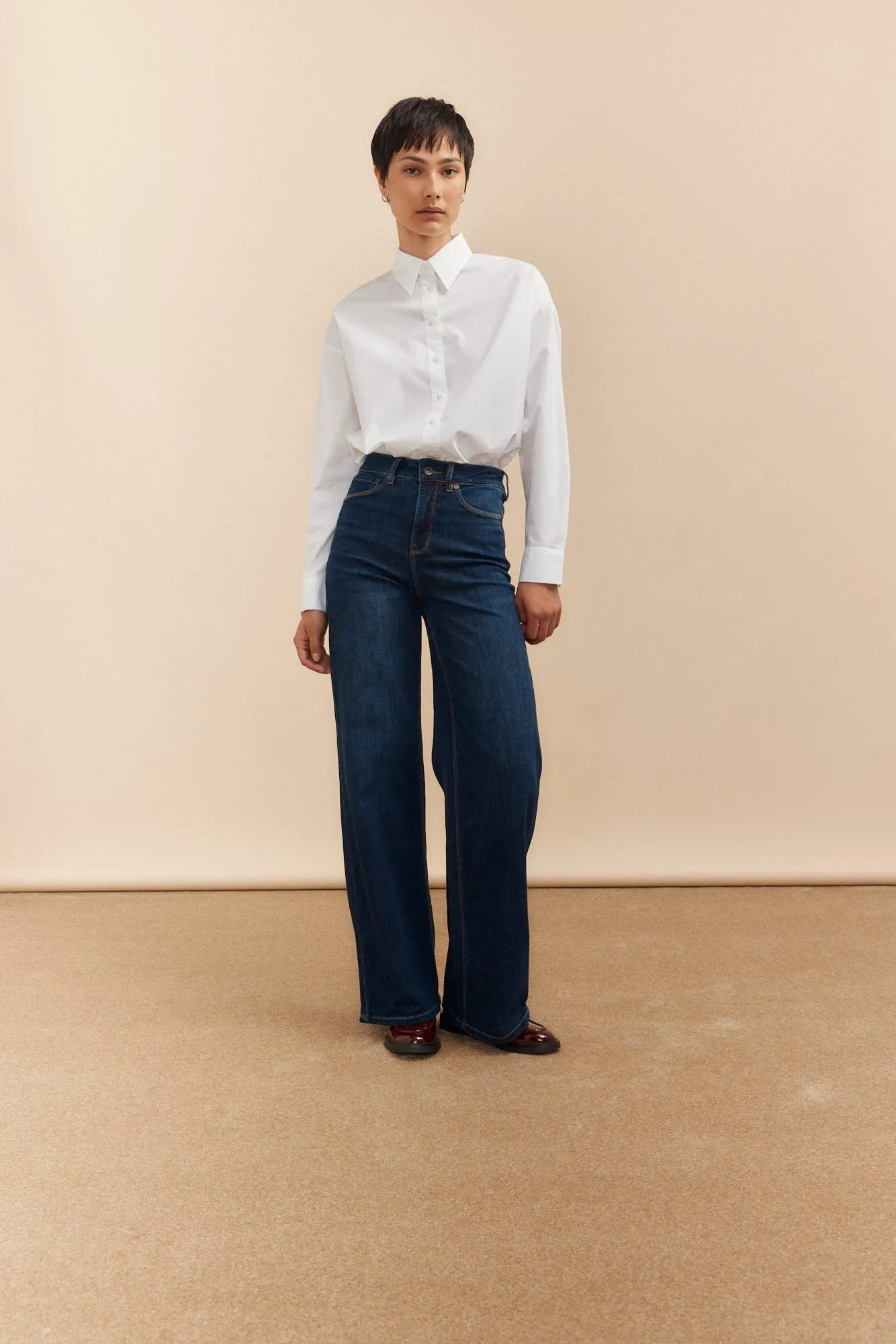 High waist straight jean sold by Tristan Style product image thumbnail 4