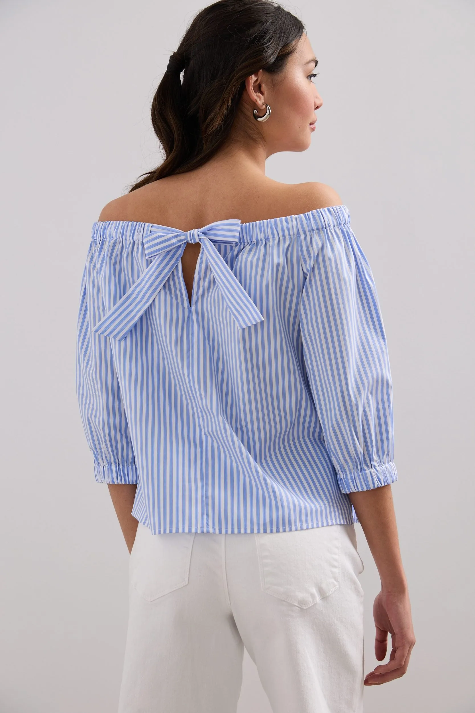 Striped off shoulder top sold by Tristan Style product image thumbnail 2