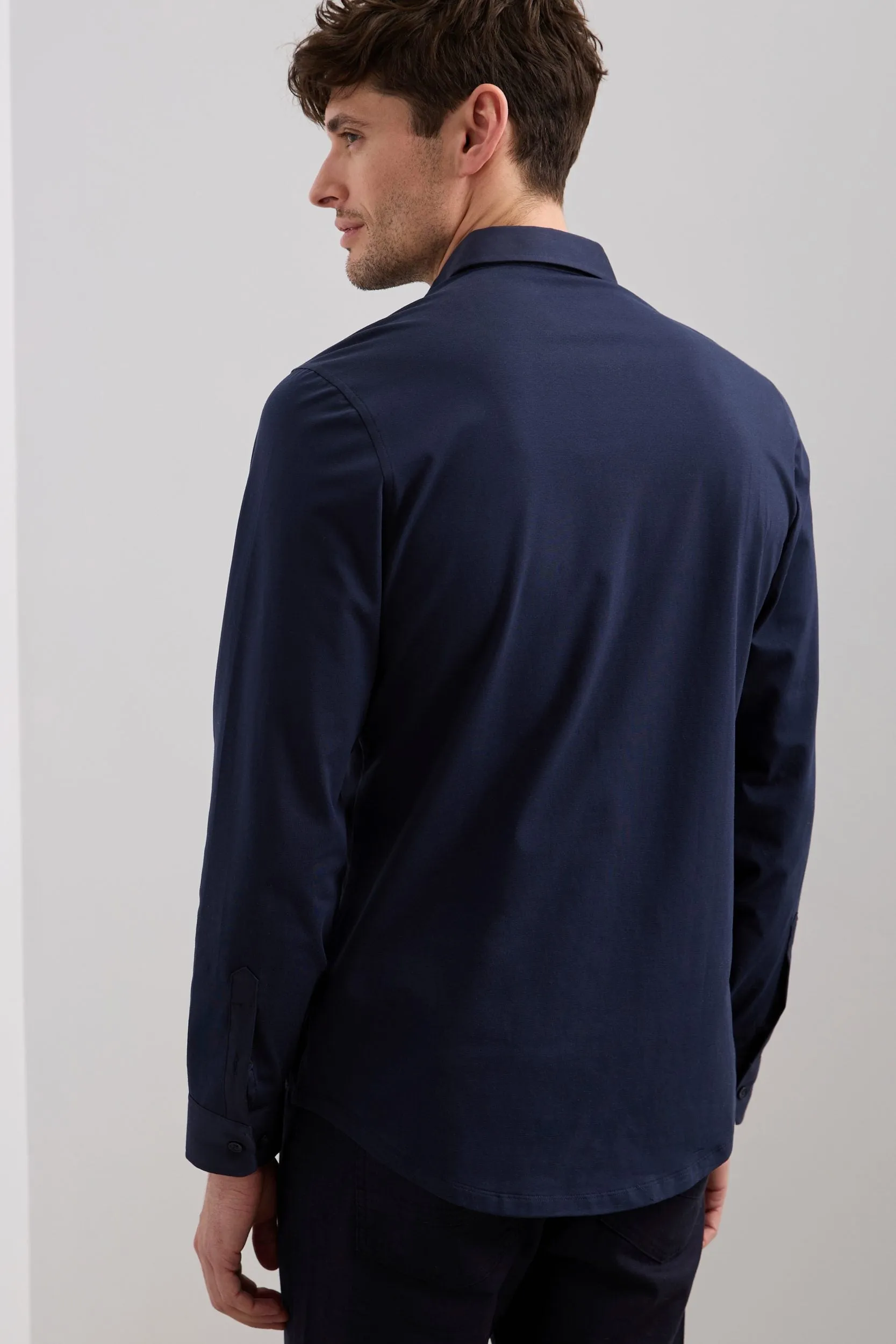 Jersey back & sleeve fitted shirt sold by Tristan Style product image thumbnail 2