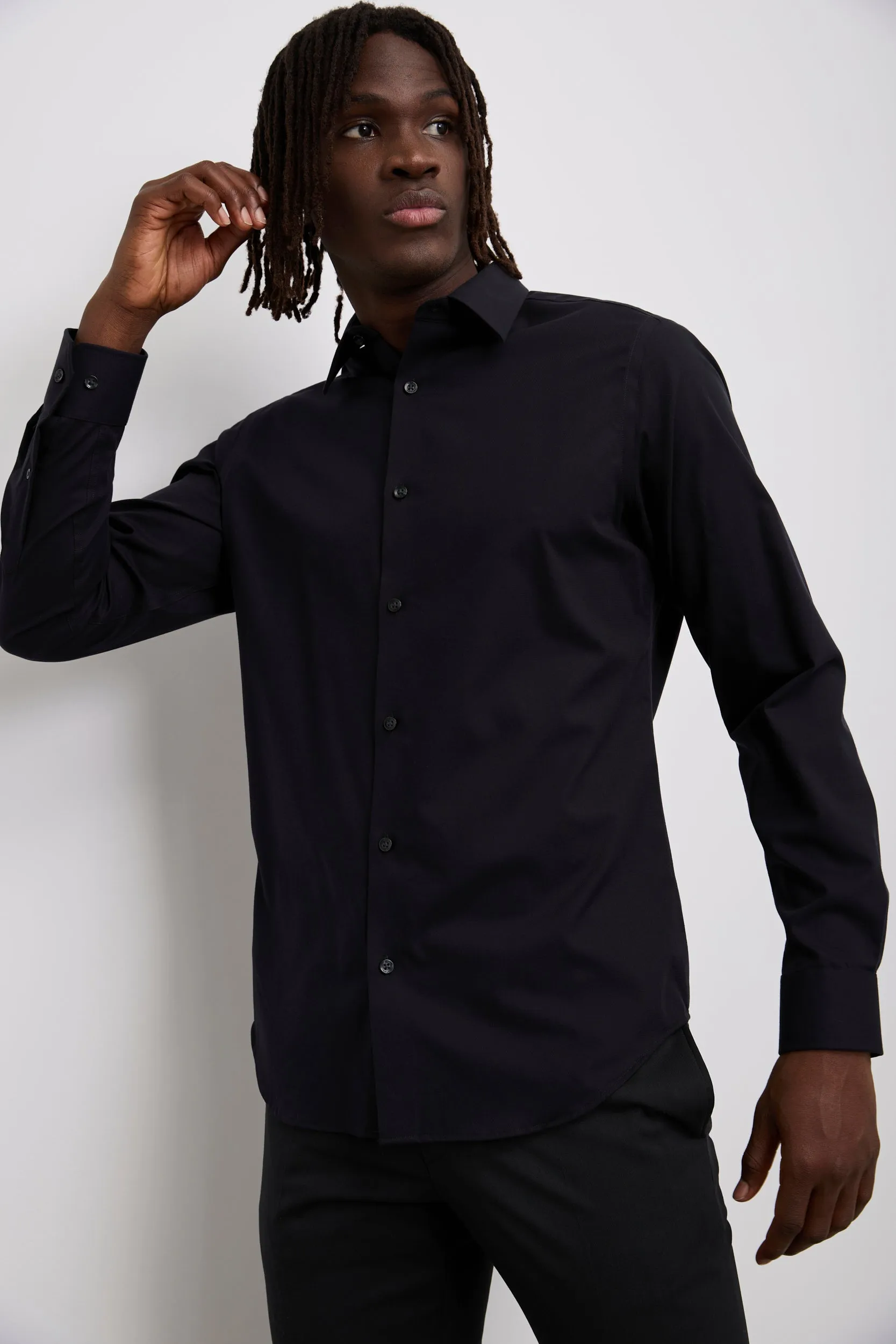 Jersey back & sleeve fitted shirt sold by Tristan Style product image thumbnail 5