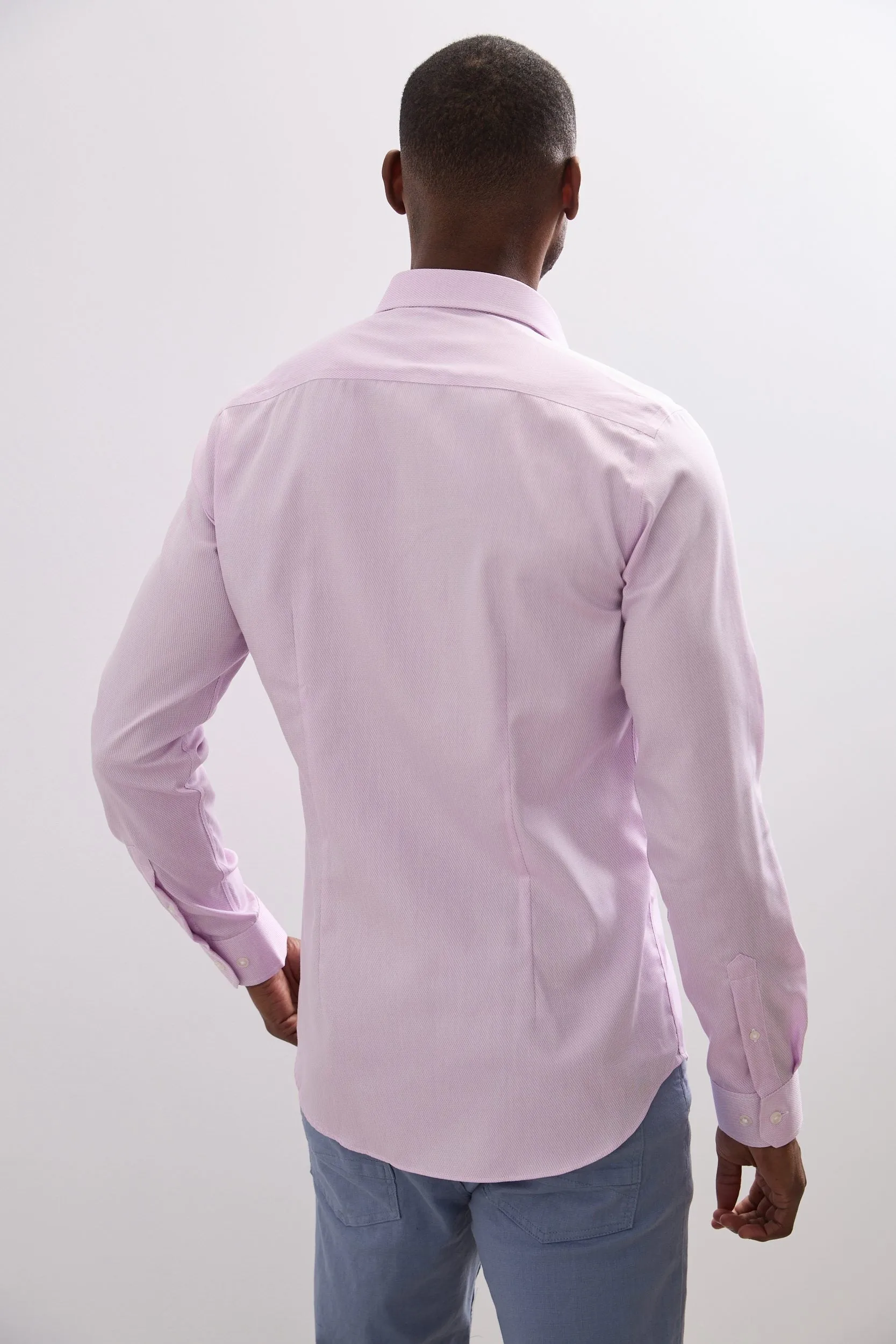 Extra-fitted non-iron textured shirt sold by Tristan Style product image thumbnail 2