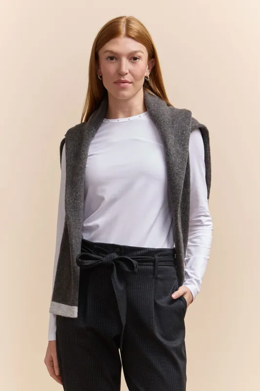 long sleeve top with hot fix perle sold by Tristan Style