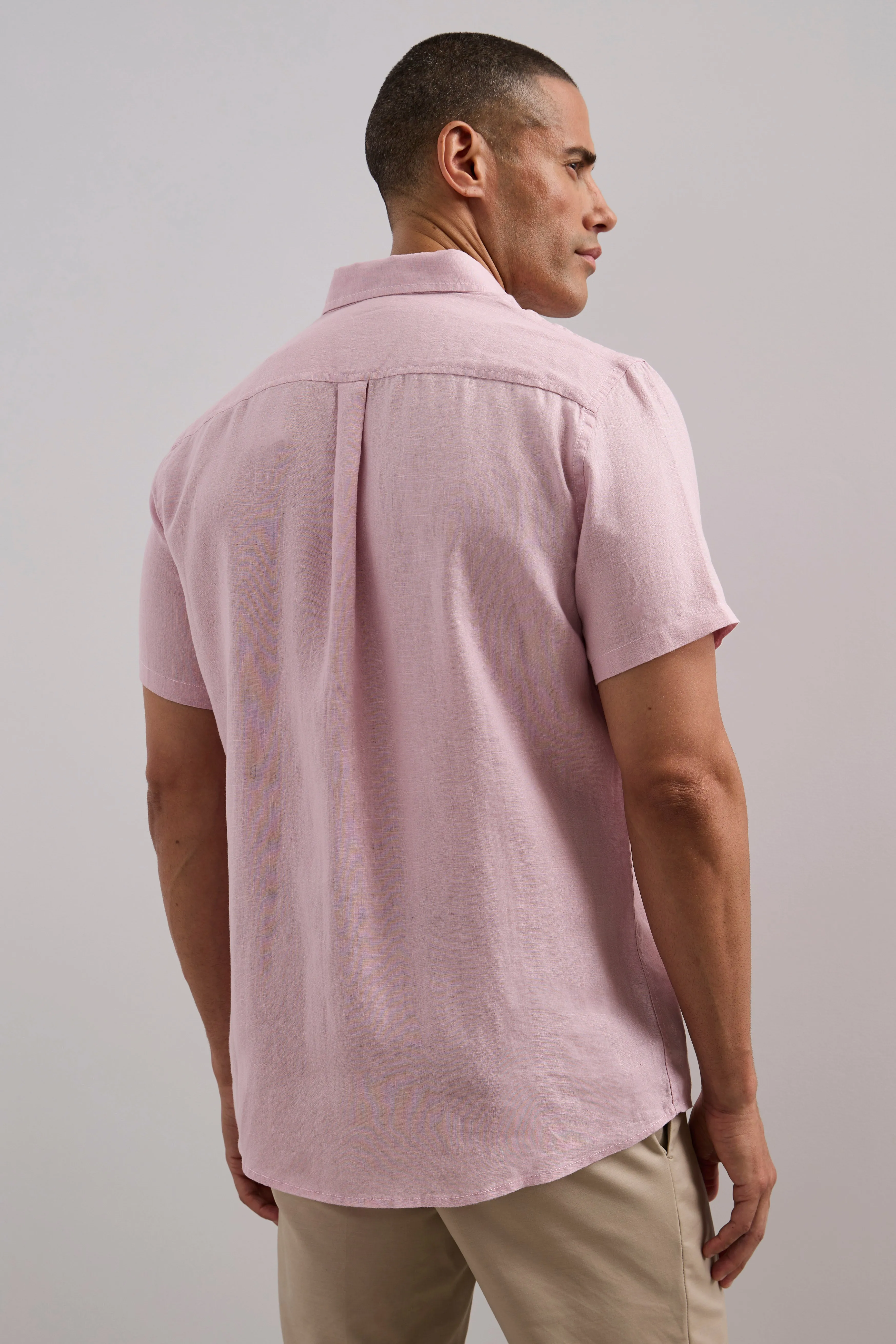 Short sleeve linen shirt sold by Tristan Style product image thumbnail 2