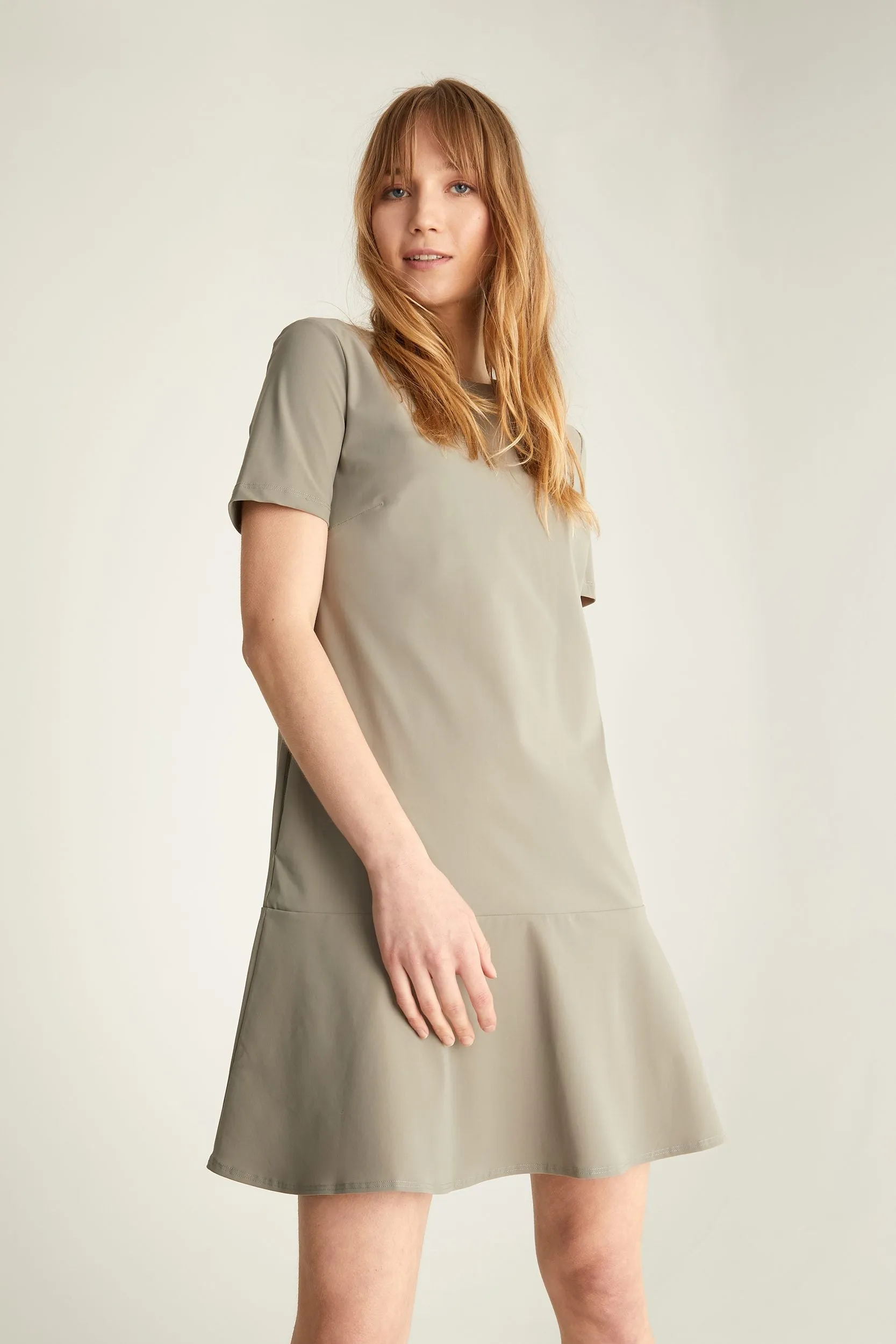 Short sleeve Sport Chic dress with frill sold by Tristan Style