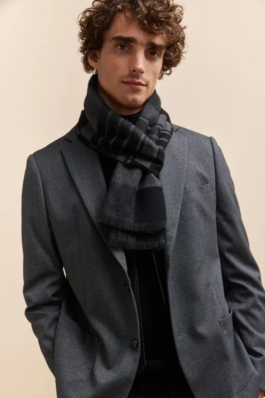 Check design brushed scarf sold by Tristan Style
