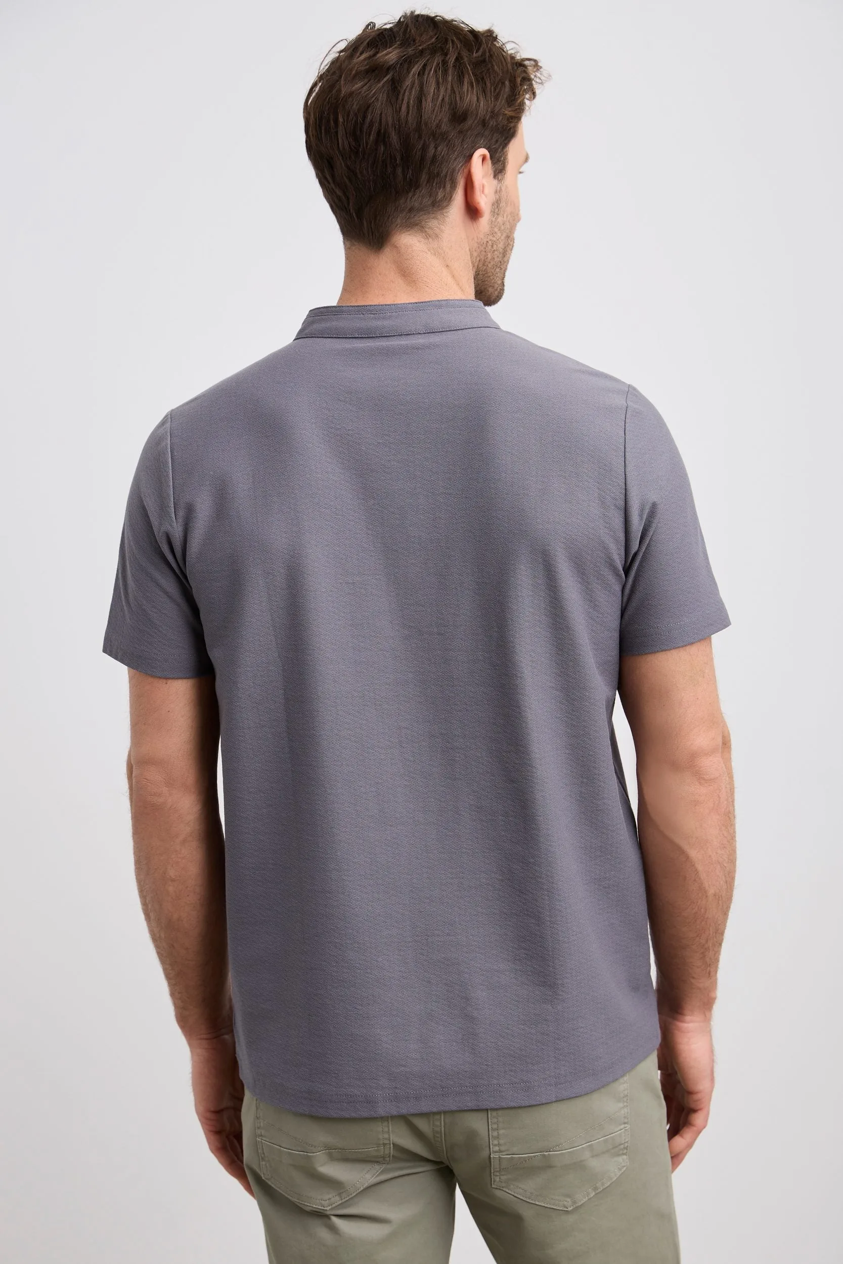 Henley t-shirt with pocket sold by Tristan Style product image thumbnail 4