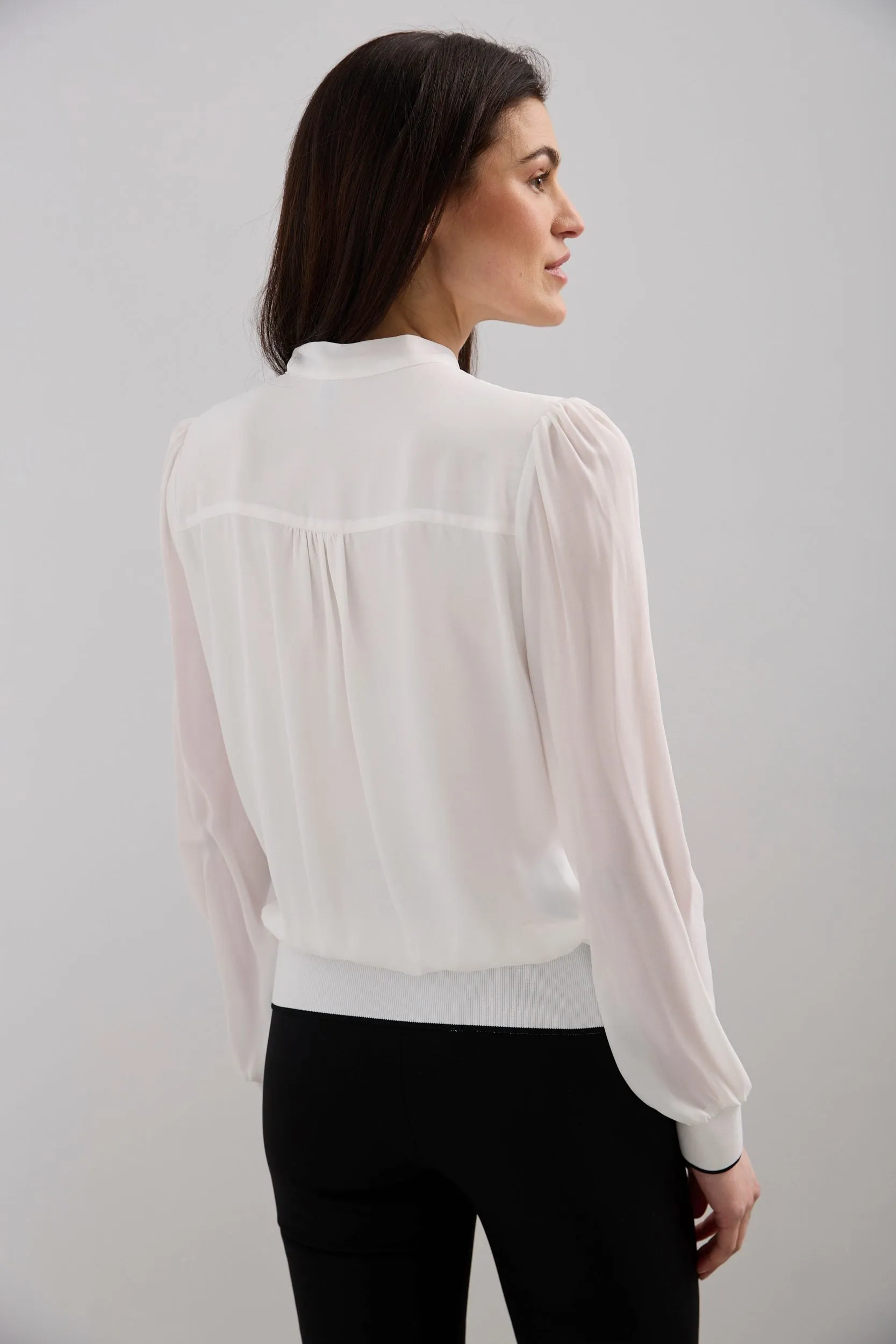 Blouse with puffy sleeves sold by Tristan Style product image thumbnail 2