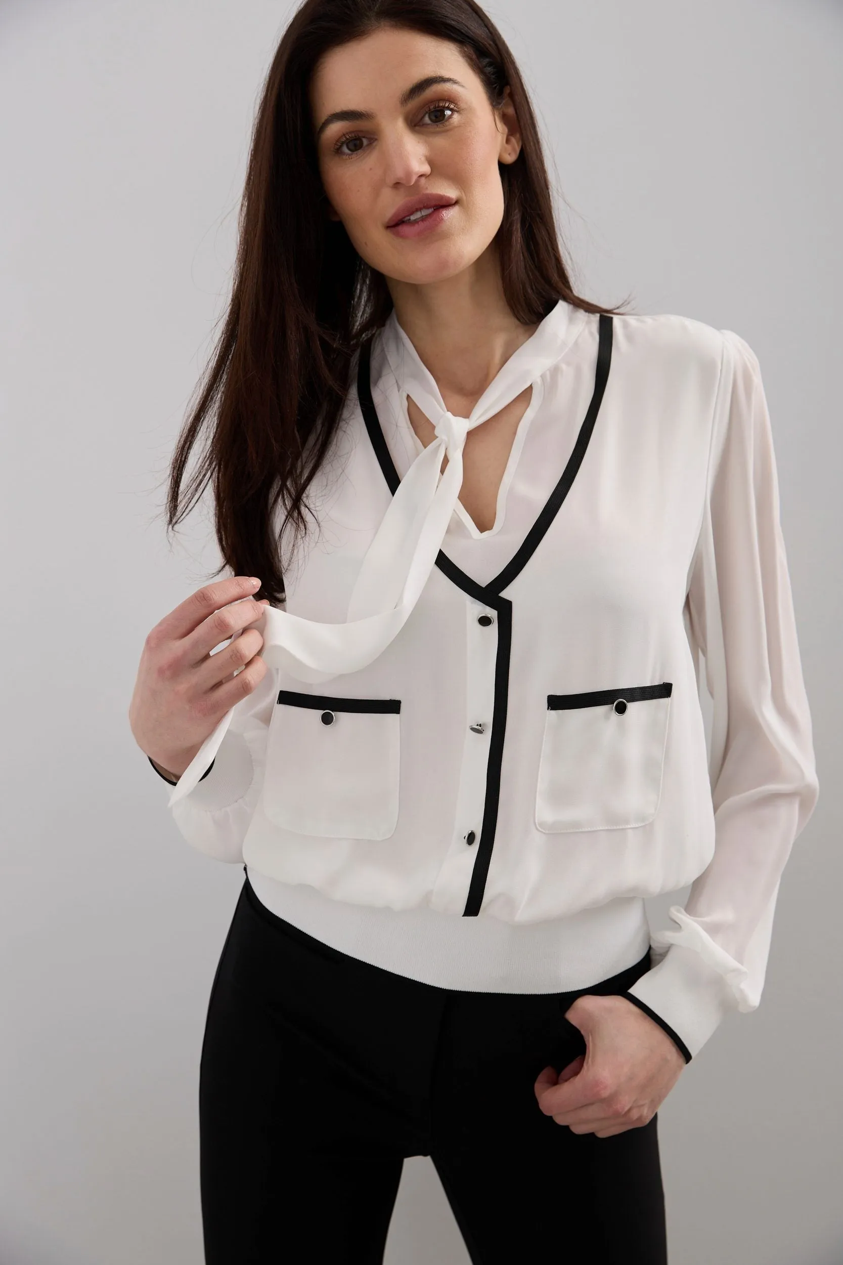 Blouse with puffy sleeves sold by Tristan Style