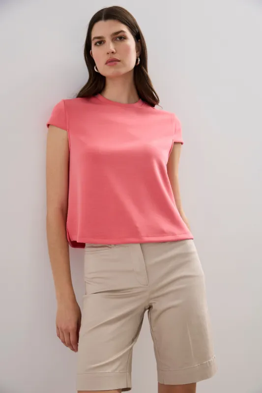 Boxy t-shirt with cap sleeves sold by Tristan Style