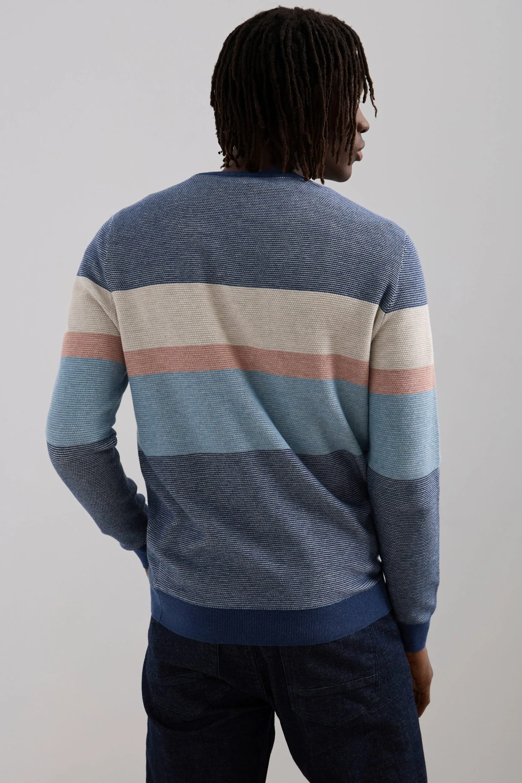 Textured Stripe Sweater sold by Tristan Style product image thumbnail 2