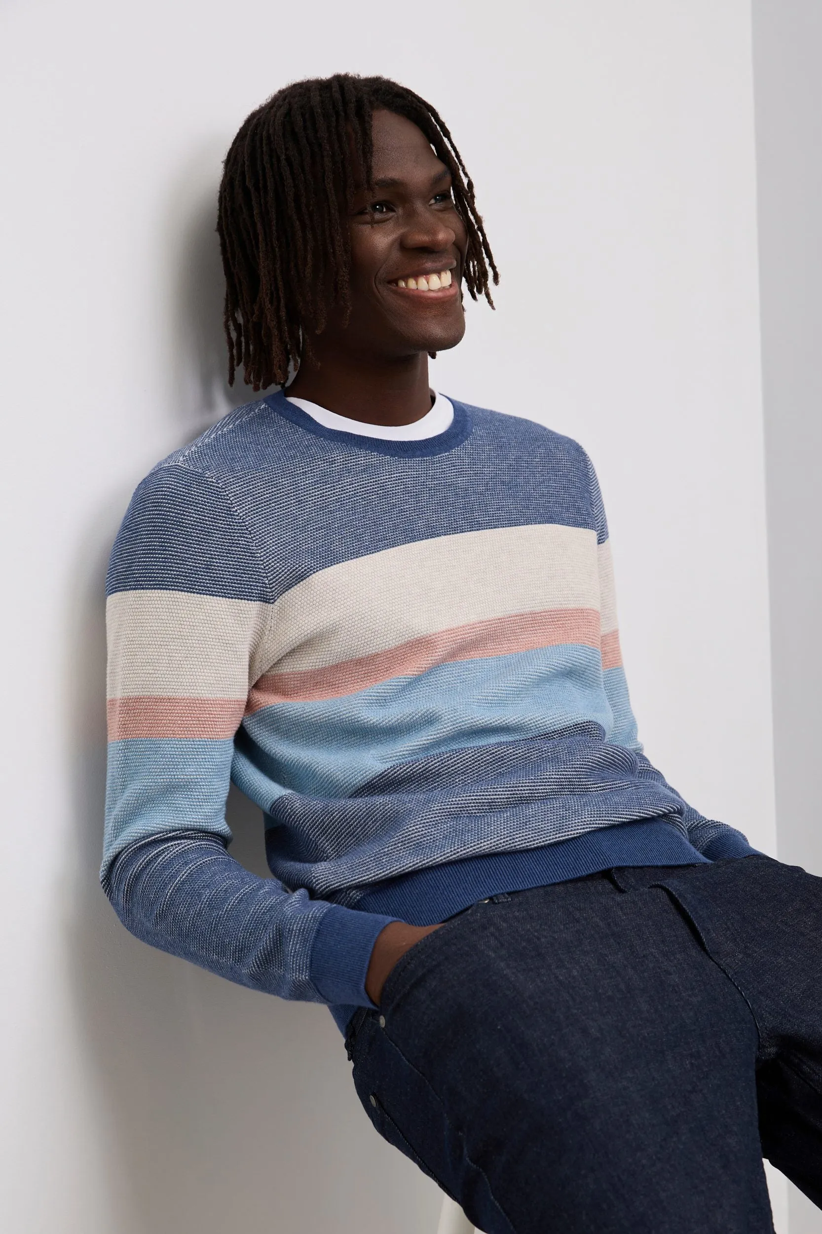 Textured Stripe Sweater sold by Tristan Style