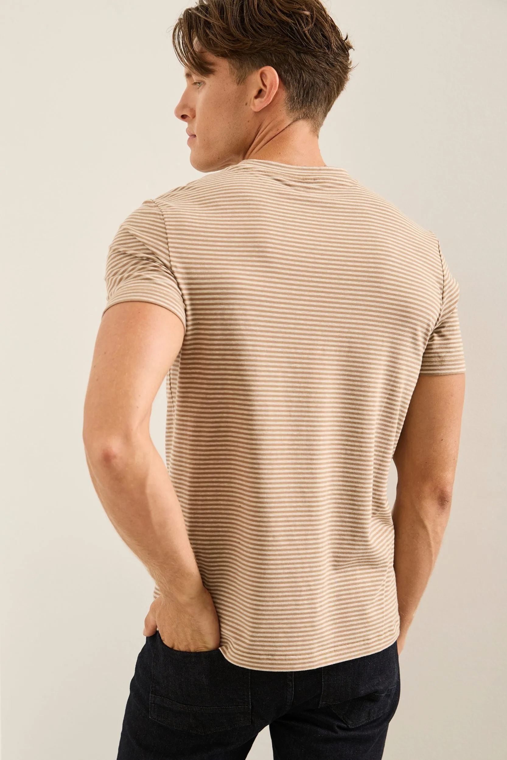 Fitted Striped T-Shirt sold by Tristan Style product image thumbnail 2