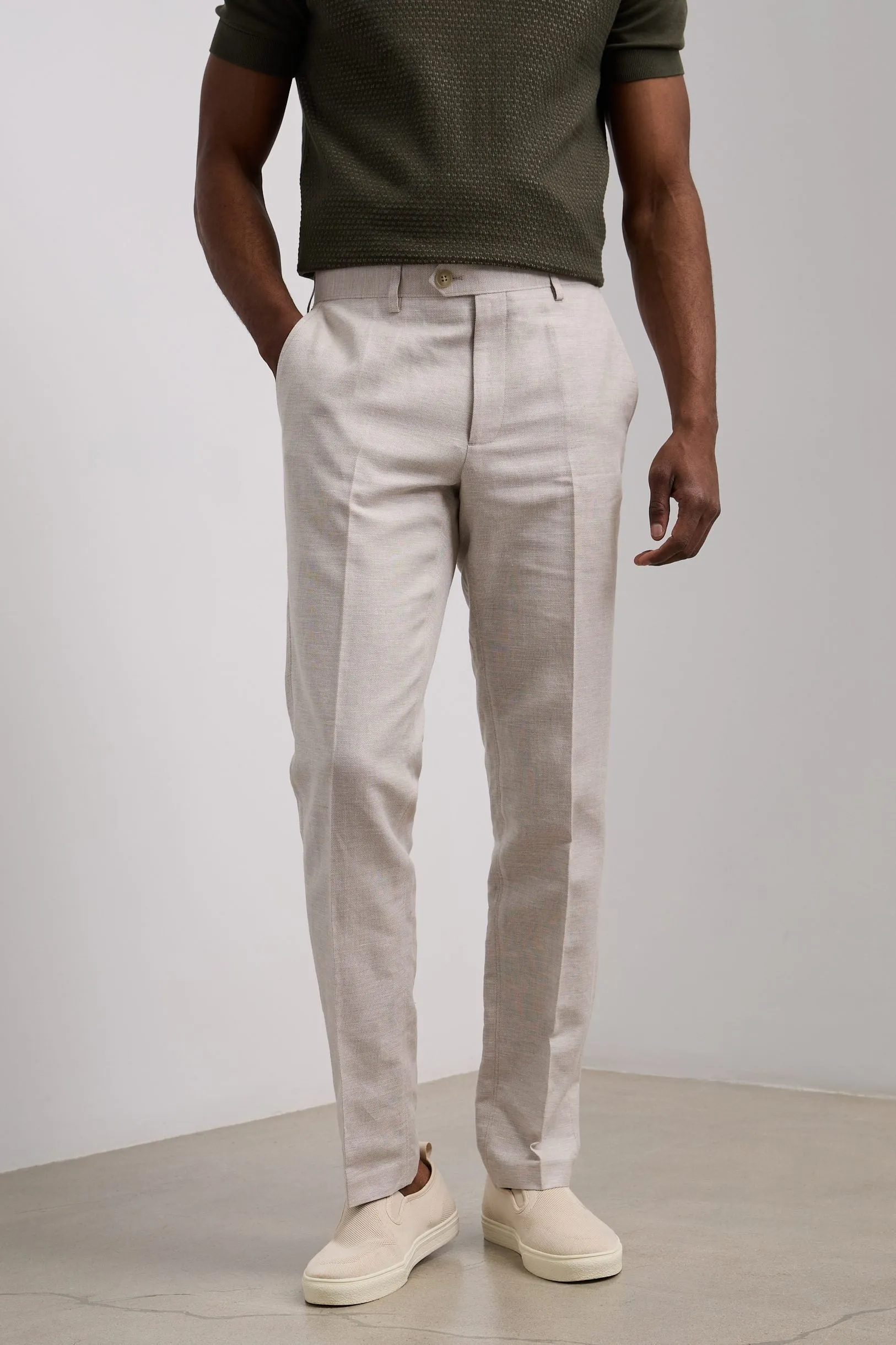 Urban fit linen pants sold by Tristan Style product image thumbnail 5