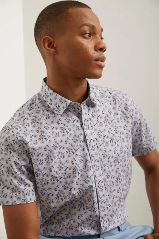 Floral print fitted shirt sold by Tristan Style