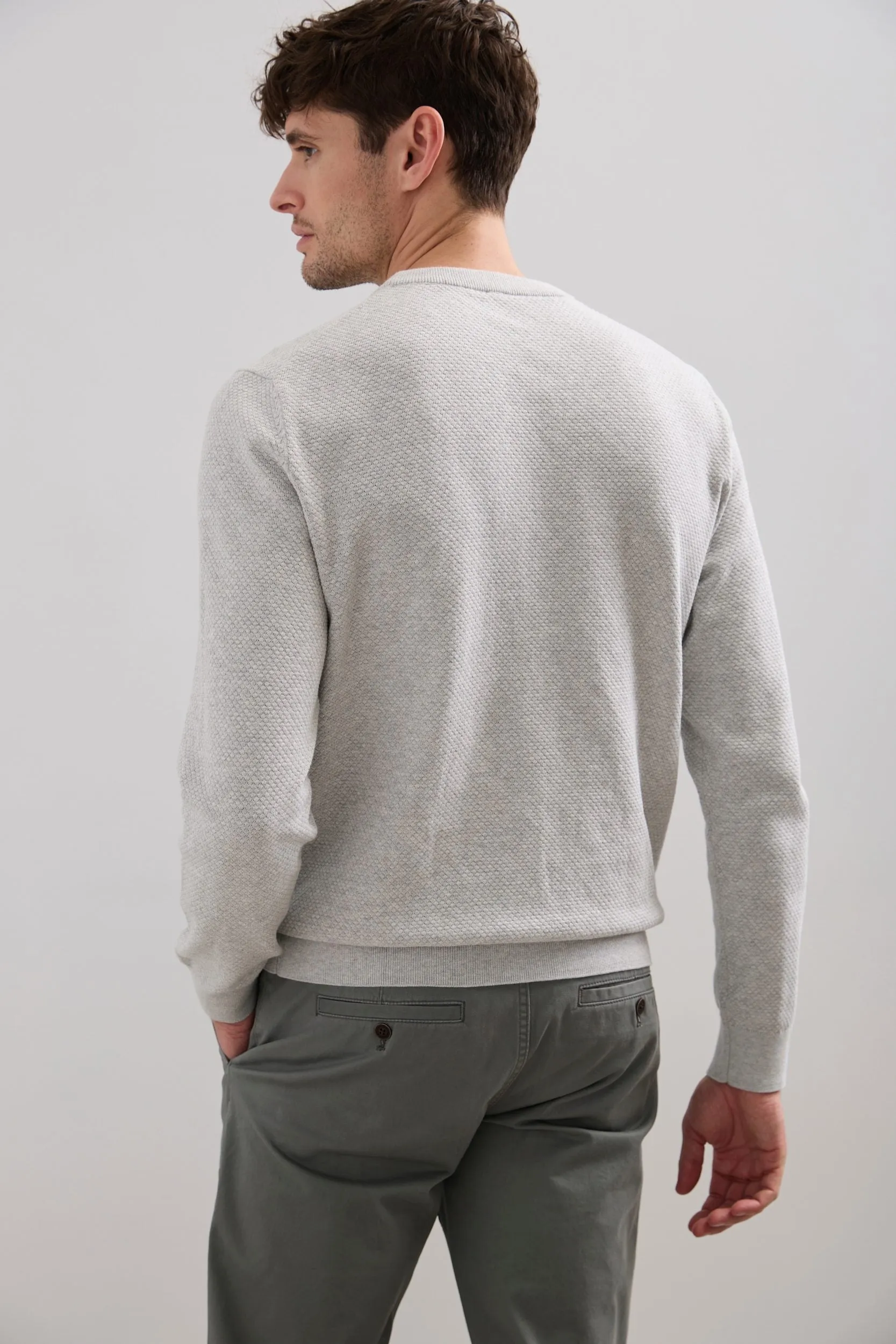 Textured Crew Neck Sweater sold by Tristan Style product image thumbnail 5