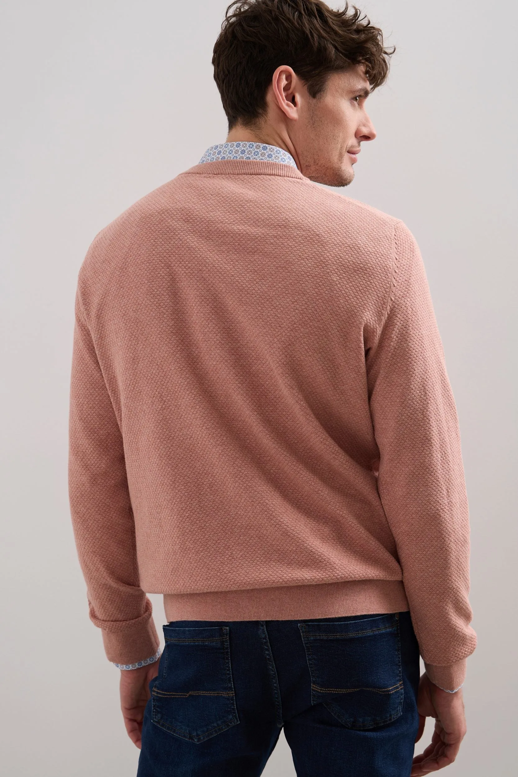 Textured Crew Neck Sweater sold by Tristan Style product image thumbnail 4