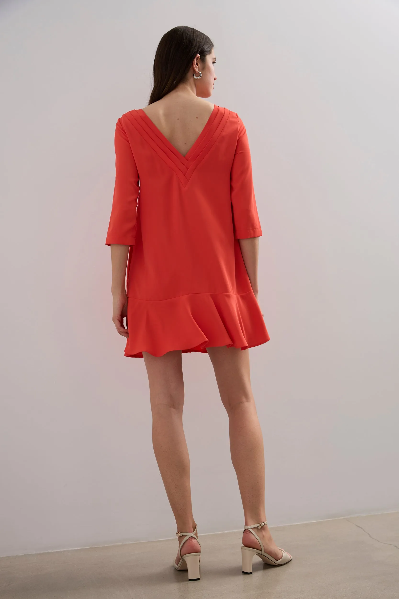 Straight dress with ruffled bottom sold by Tristan Style product image thumbnail 2