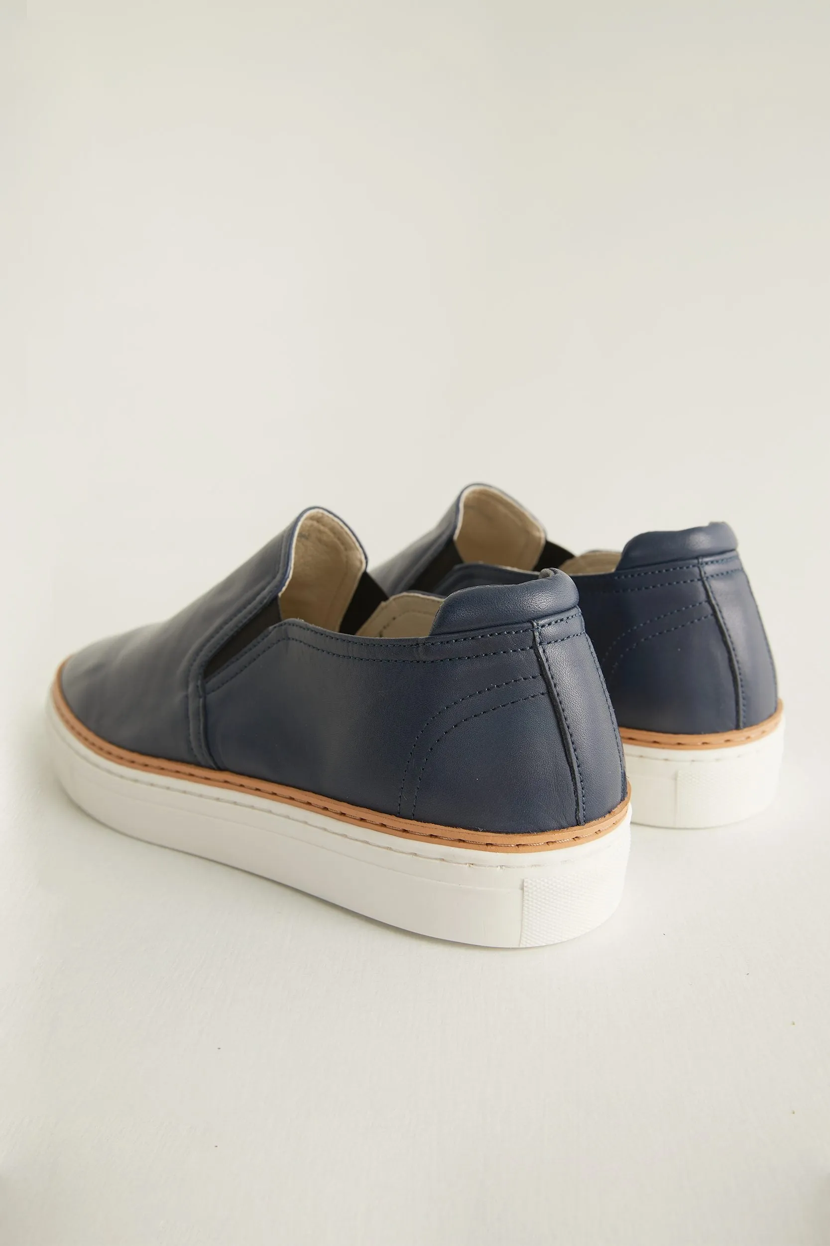 Leather slip-on sneaker sold by Tristan Style product image thumbnail 2