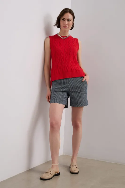 Striped sailor short sold by Tristan Style
