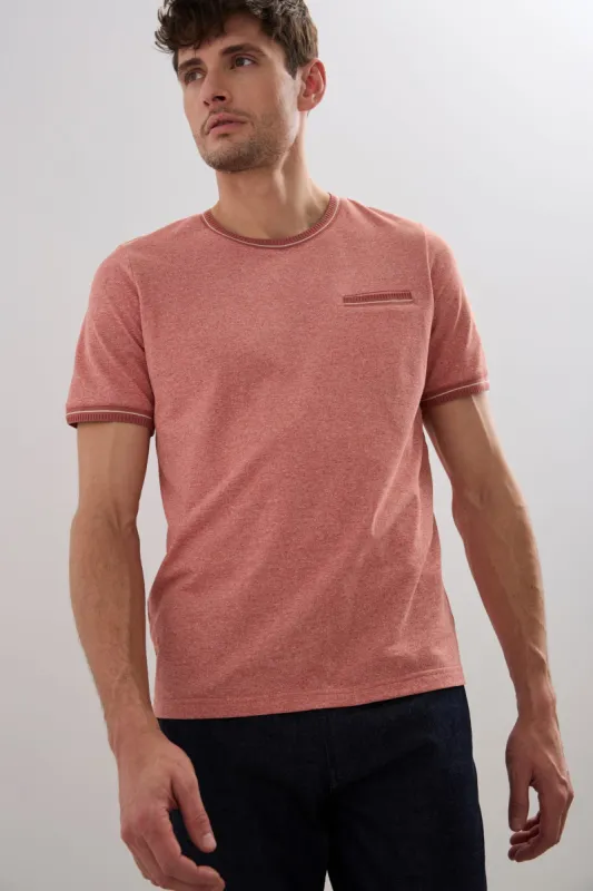 Rib Detail Pique T-Shirt sold by Tristan Style
