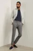 Slim fit check pants with cuffs sold by Tristan Style