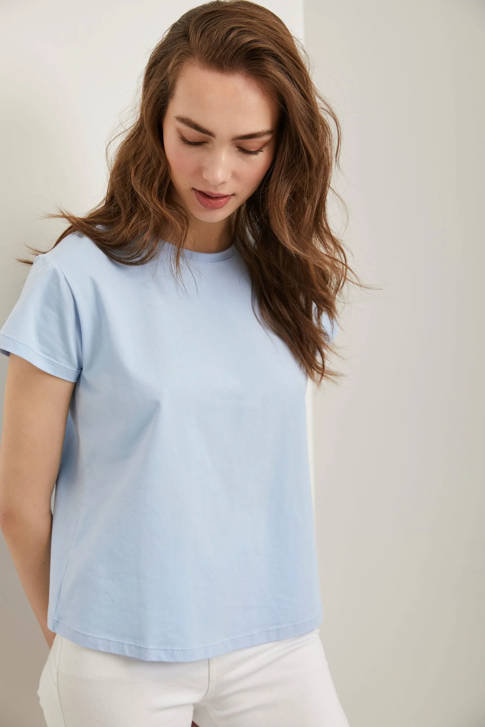 Basic crew neck t-shirt sold by Tristan Style product image thumbnail 3