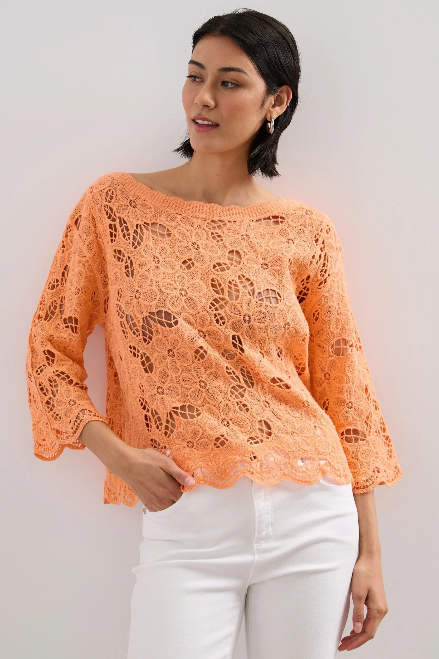 Cotton crochet top sold by Tristan Style