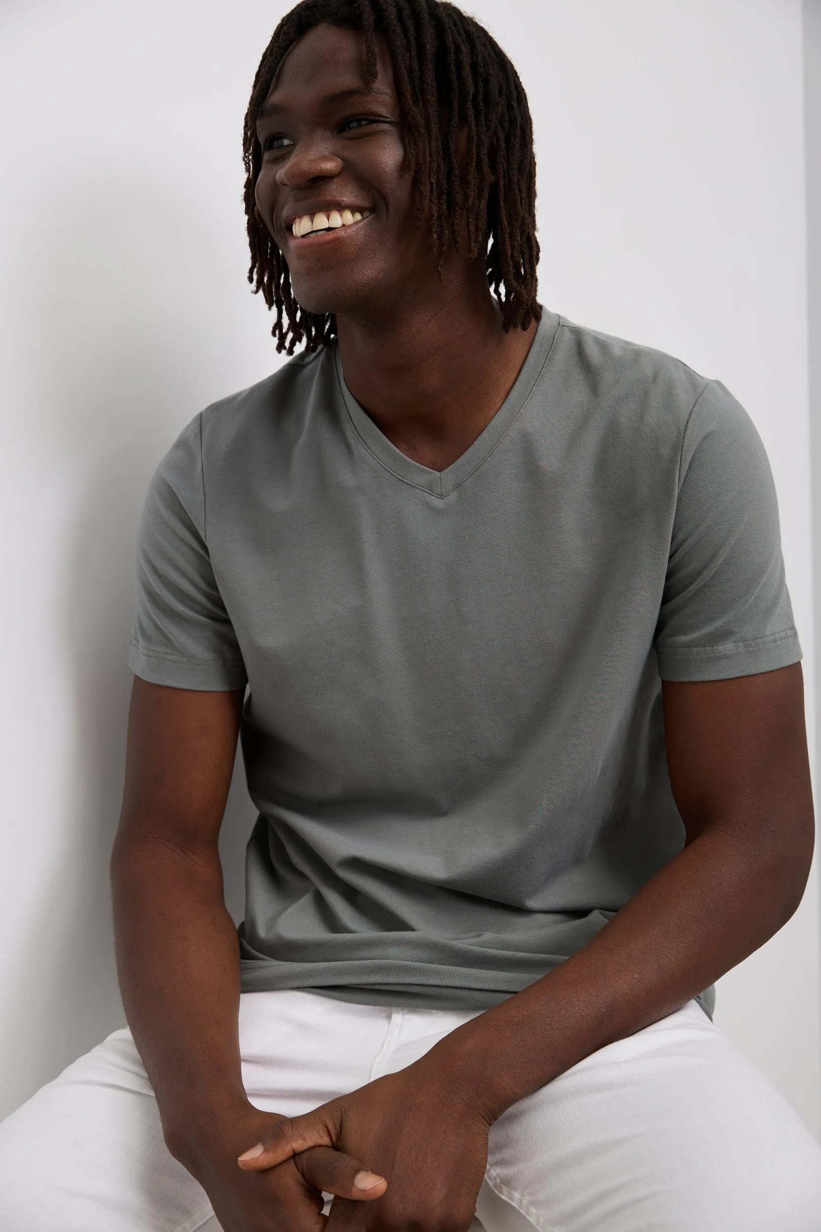 Basic V-Neck T-Shirt sold by Tristan Style