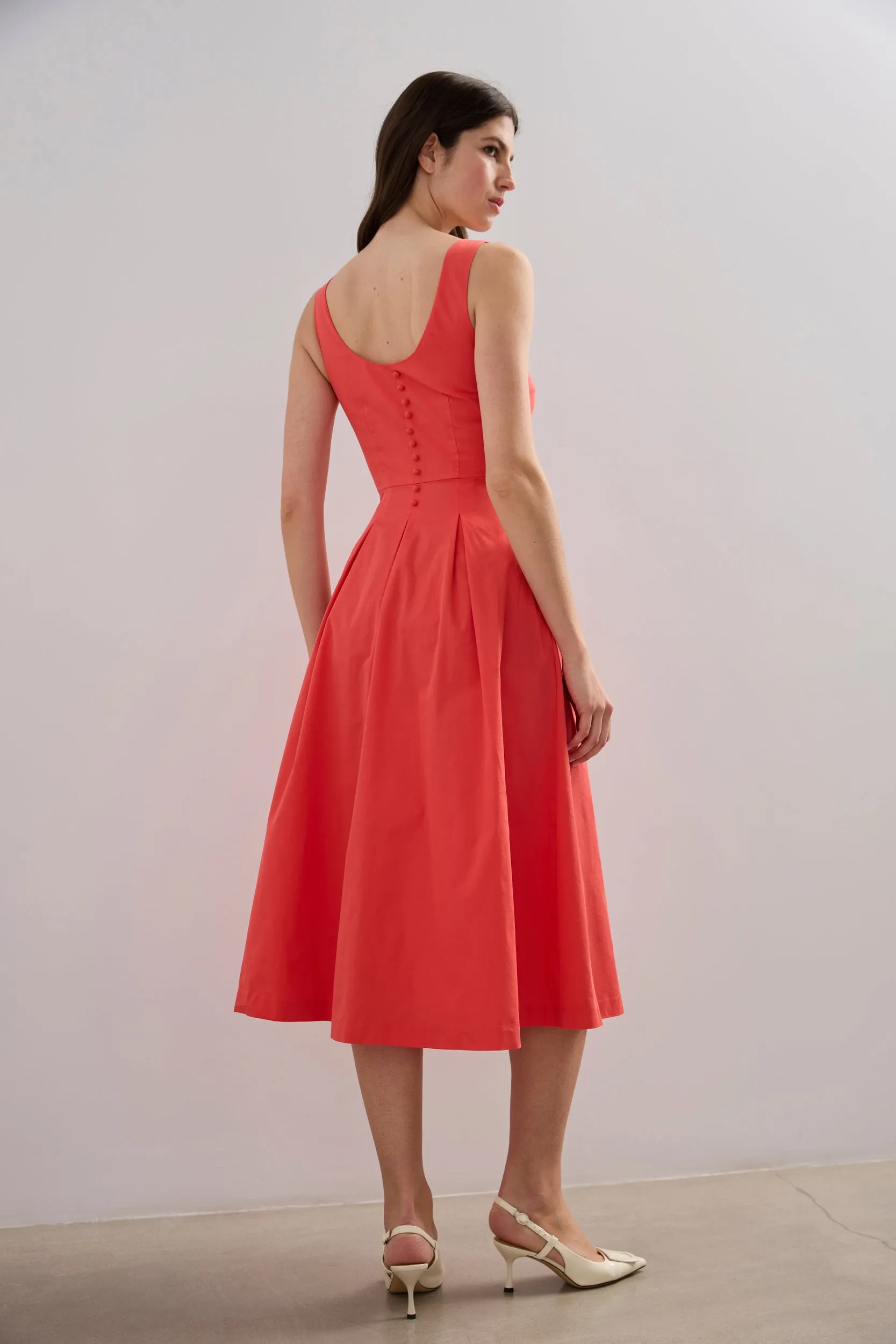 Pleated long dress sold by Tristan Style product image thumbnail 5
