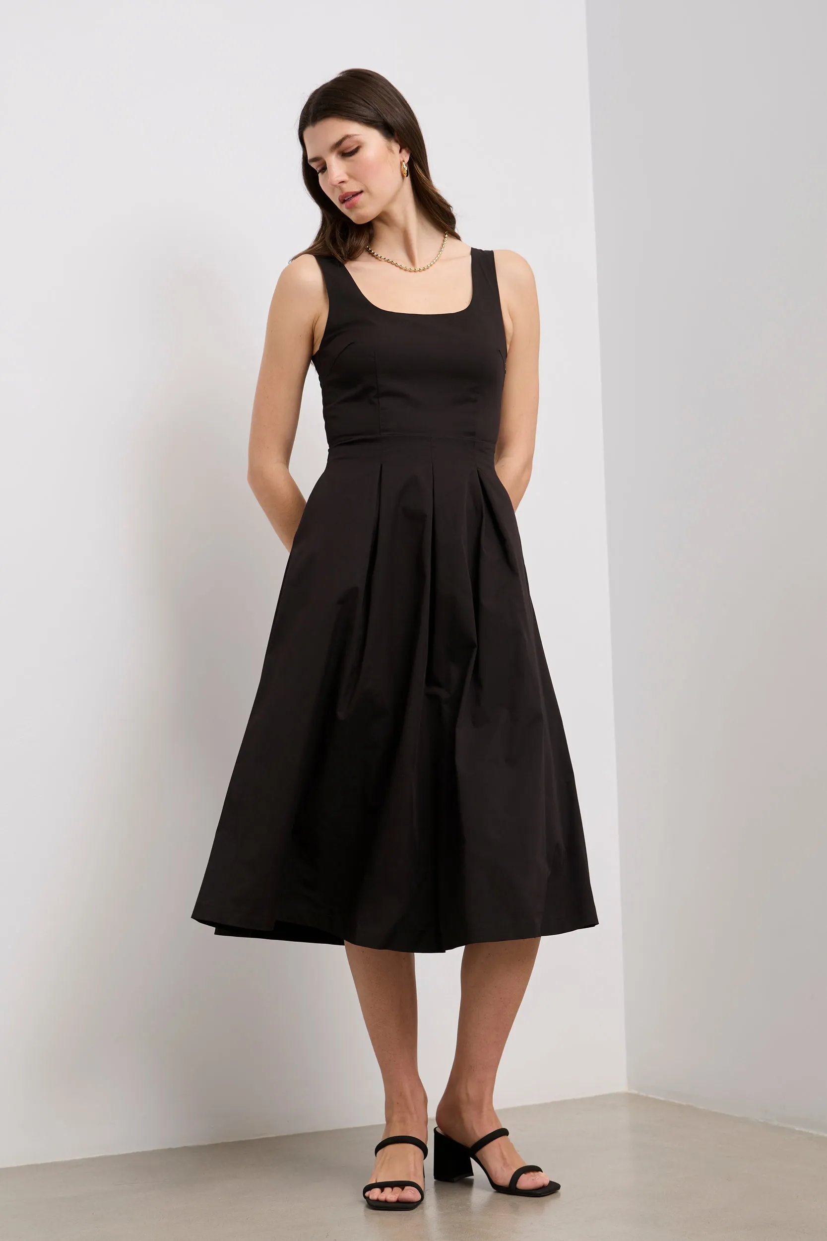 Pleated long dress sold by Tristan Style