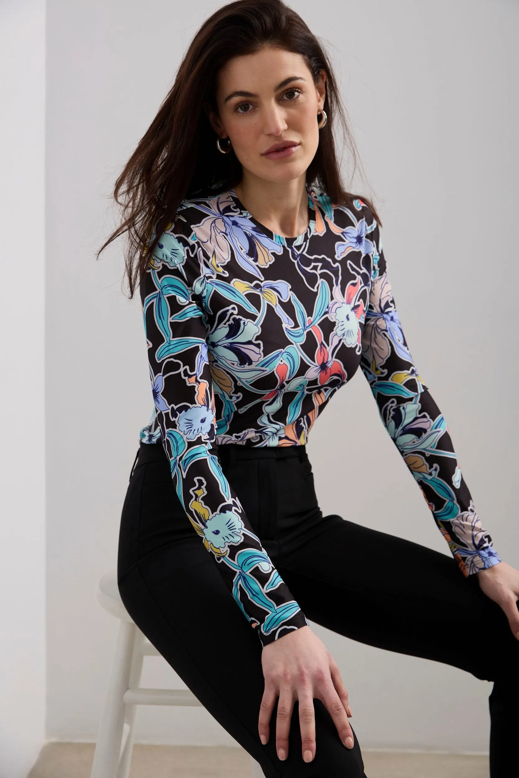 Print long sleeve t-shirt sold by Tristan Style