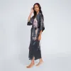 Washable Silk Jia Long Kimono Robe sold by Kim + Ono
