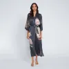Washable Silk Jia Long Kimono Robe sold by Kim + Ono
