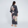 Washable Silk Jia Long Kimono Robe sold by Kim + Ono