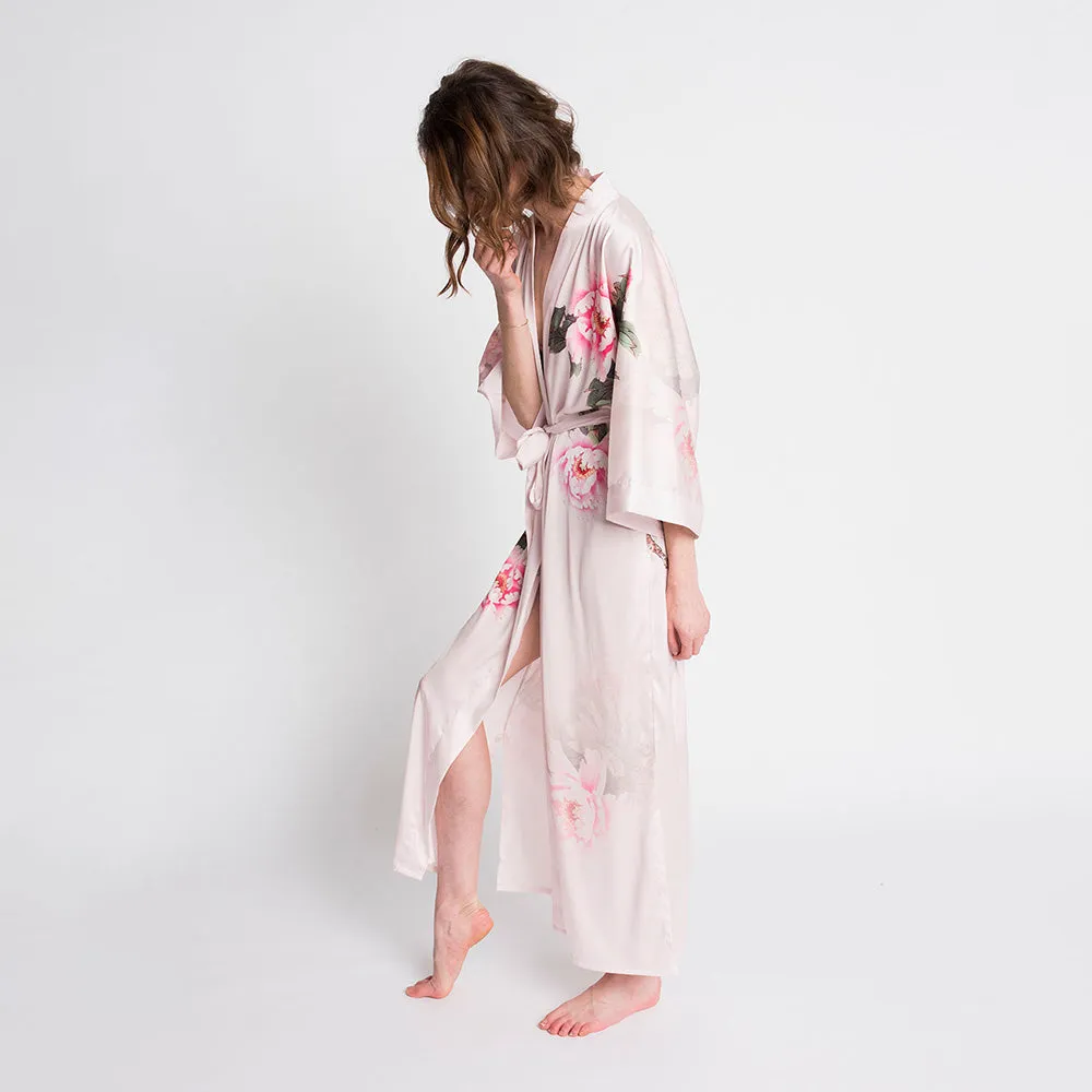 Peony & Bird Long Kimono Robe sold by Kim + Ono product image thumbnail 2