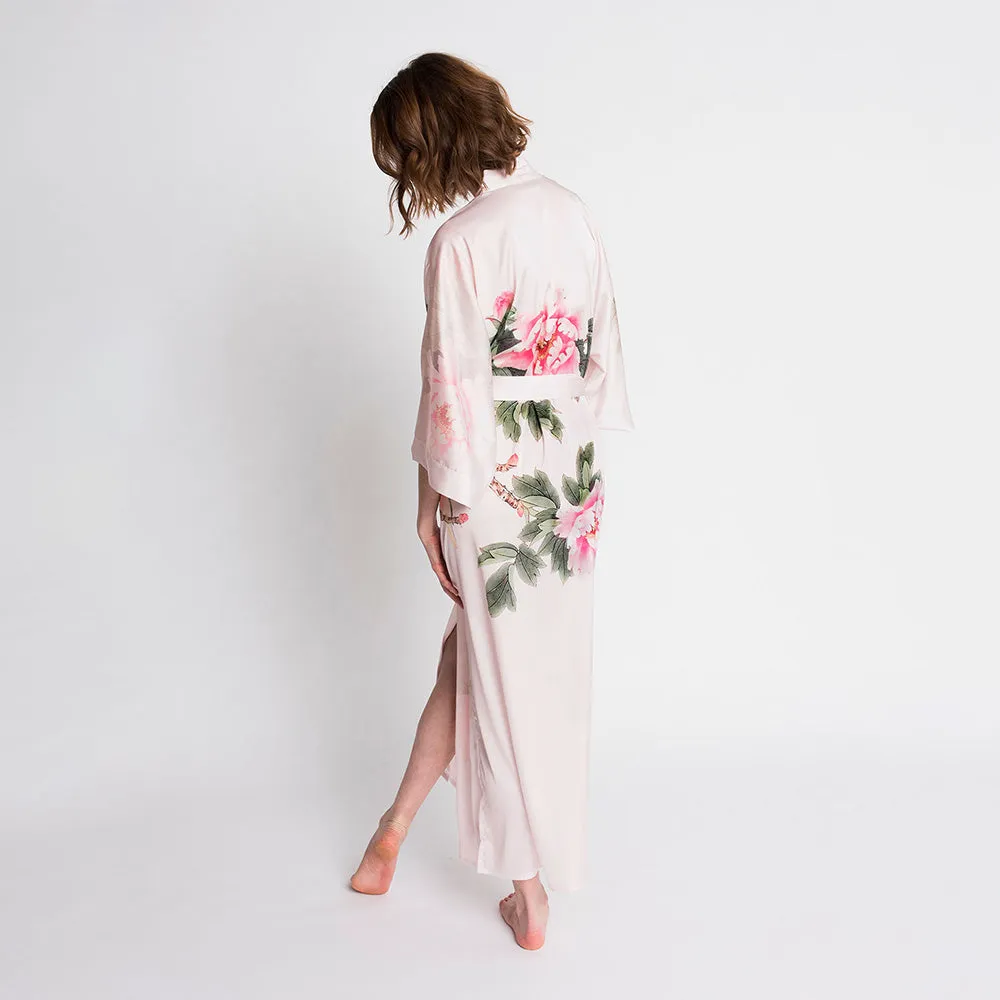Peony & Bird Long Kimono Robe sold by Kim + Ono product image thumbnail 3