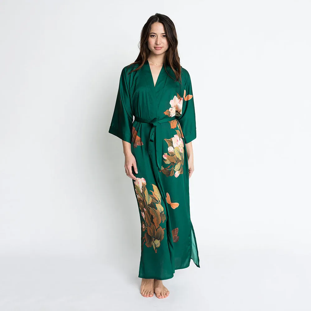 Peony & Butterfly Long Kimono Robe sold by Kim + Ono product image thumbnail 4