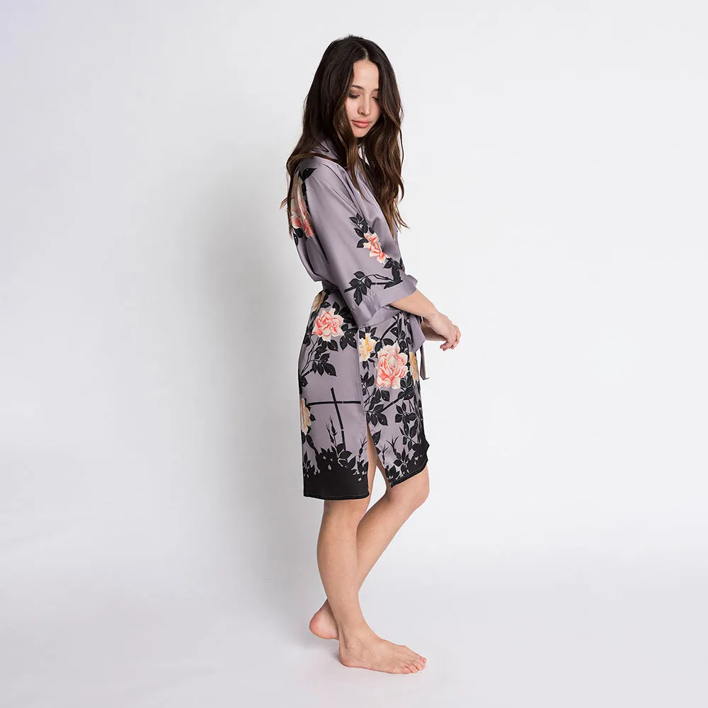 Blush Rose Short Kimono Robe sold by Kim + Ono product image thumbnail 3