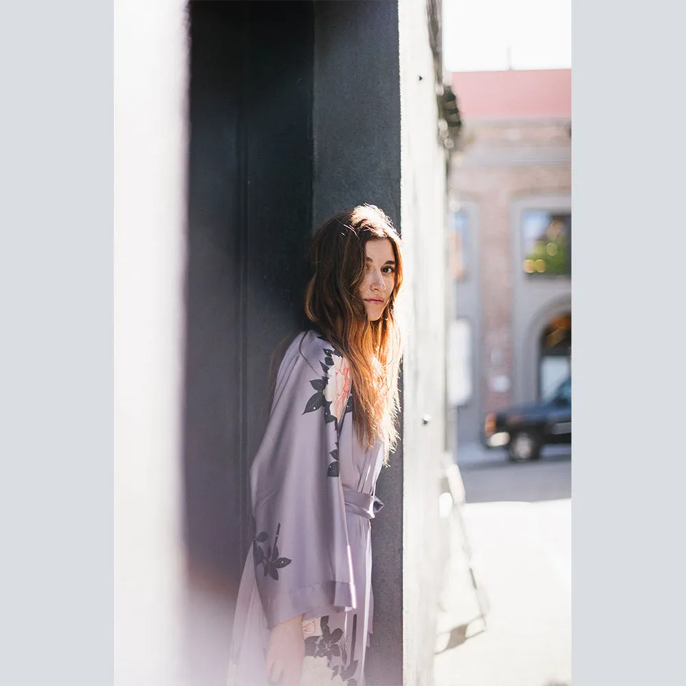 Blush Rose Short Kimono Robe sold by Kim + Ono product image thumbnail 4