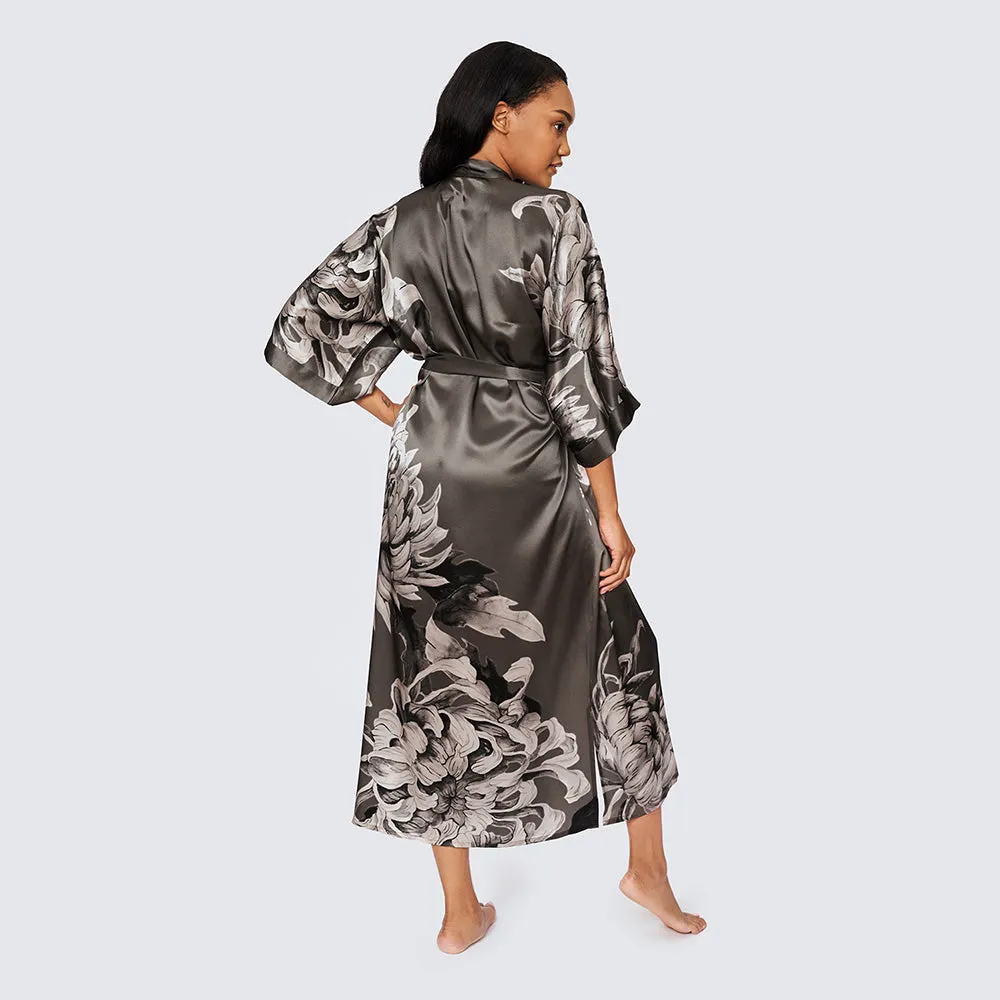 Washable Silk Kiku Long Kimono Robe sold by Kim + Ono product image thumbnail 3