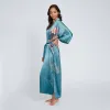 Silk Keina Long Kimono Robe sold by Kim + Ono
